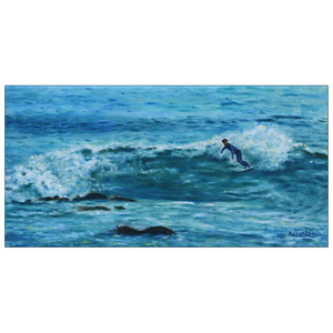 Open image in slideshow, &quot;The Wave&quot; Art Cards. Painting of Surfer. Flat Cards. Art Greeting Cards.
