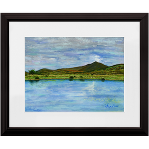 Open image in slideshow, “The Way” Oil Painting - Framed Print-Painted Lake Print
