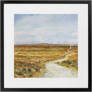 “Forward” Desert Landscape - Watercolor Painting - Framed Print