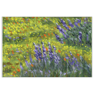 "Dreaming of Lupines" Art Greeting Cards. Painting of Desert Wild Flowers. Art Flat Cards.