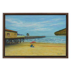 "Tranquil Days" Ocean Painting. Art Print. Framed Canvas Wraps.